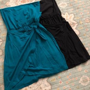 Faux wrap dress (very short)